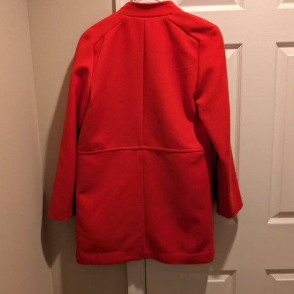 H&M Red Orange Coat / Jacket Size 2 - Picture 4 of 6